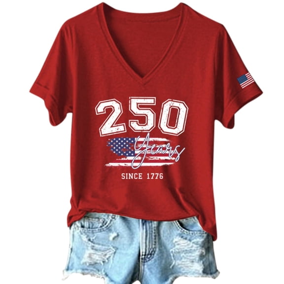 MuXiKeJi Clothes USA Semiquincentennial 250th Anniversary Shirt American Revolution 1776 2026 Tee