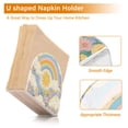 thumbnail image 5 of Yayeee Napkin Holder for Table Set of 2 Kitchen Paper Tissue Organization, Purple Rainbow Clouds, 5 of 8