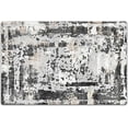 thumbnail image 2 of Washable Rug Modern Area Rug Low Pile Bedroom Rug, Thin Living Room Rug With Non Slip Backing No Shedding Area Rug Lightweight Abstract Machine Washble Rug For Home, Dark Gray, 2 of 7
