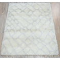 thumbnail image 5 of 4x6 White and Silver Handmade Moroccan Design Area Rug | TRD171746, 5 of 10