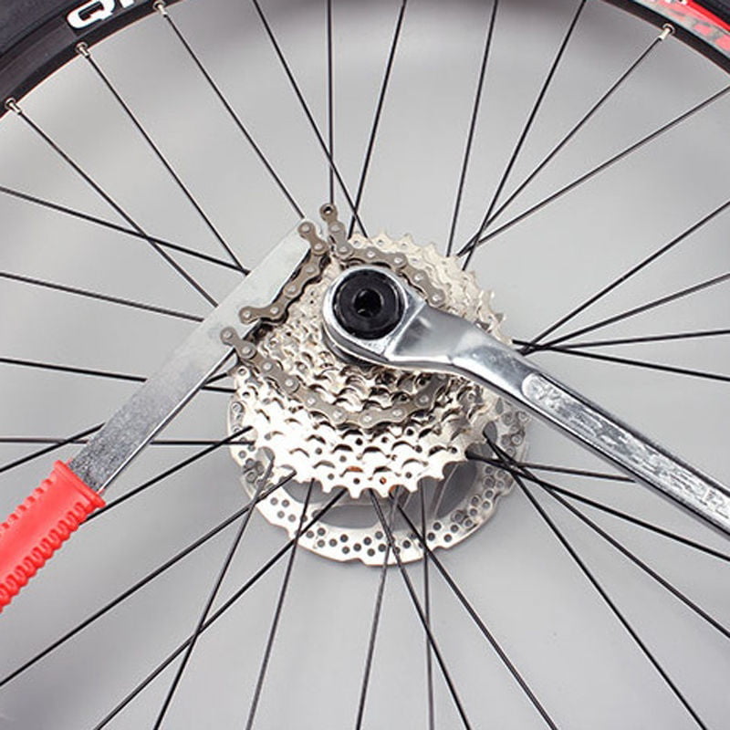 US Bike Bicycle Lock Remover Tool Kit MTB Cassette Freewheel Chain Whip Sprocket