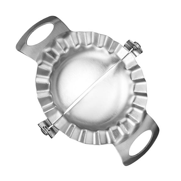 WHAMVOX Stainless Steel Dumpling Maker Press Creative Dumpling Mold Making Tool for Home Kitchen (Large Size)