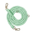 thumbnail image 1 of Handcrafted Dog Leash Multifunctional Double Head Braiding Dog Training Leash With Gold Accessories For Running 210cm*1.2cm, 1 of 5