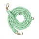 thumbnail image 1 of Correa para Perros Hecha a Mano Correa de Entrenamiento para Perros Trenzada de Doble Cabeza Multifuncional con Accesorios Dorados para Correr Verde Menta 210x1,2 cm/82,7x0,5 Pulgadas, 1 of 5