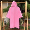 thumbnail image 3 of WXFAZCVU Girls Cover Up Swimming Beach Fashion Full Zip Hooded Capes Bathrobes Going Out Size 7-14 Years, 3 of 4