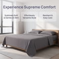 thumbnail image 2 of Unique Bargains Double Gauze Bed Sheet Flat Sheet Wrinkle Textured Bedding Gray 79"x91", 2 of 5