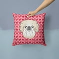 thumbnail image 2 of Carolines Treasures BB5291PW1414 Pekingese Hearts Fabric Decorative Pillow, 2 of 4