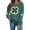 *Green 23, variant on ClodeEU Womens Saint Patrick‘s Day Crewneck Sweatshirt, Long Sleeve Casual Pullover Green 12,Womens Plus M