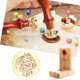 thumbnail image 5 of Cuadros Decorativos Sello de cera de sellado Retro 3D Animal DIY Craft 25 mm Reemplazar cabeza de cobre (F) Likrtyny embutido en tela, 5 of 6