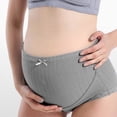 thumbnail image 4 of GEWSEY Maternity Underwear, Pure Comfort Cotton Panties, Women's Maternity Pregnancy High Waist Underwear (Grey, 4XL), 4 of 7