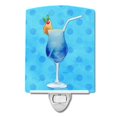 thumbnail image 1 of "Treasures Summer Cocktail Blue Polkadot Cerámica Night Light, 6x4, Multicolor" Caroline's Treasures BB8231CNL, 1 of 1