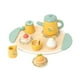 thumbnail image 3 of Juego de fiesta de té de madera, decoración en miniatura, juego de simulación, juego de té de , juego de té en miniatura, pastel, juguetes, 3 of 9