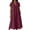 Wine, variant on YuXingFu Beach Vacation Maxi Dresses Women Maxi V-Neck Plus Size Womens Dress Short Sleeve for Beach Long Casual Summer White S