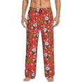 thumbnail image 1 of Balery Cute Christmas Bunny Pantalones de pijama para hombre, pijama ultraligero, pantalón de descanso-3X-Large, 1 of 6