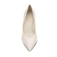 thumbnail image 3 of XYD Women Elegant Pointed Toe Dree Pumps Thin Mid Heels Slip On Bride Wedding Shoes Size 13 Pastel Pink Satin, 3 of 4