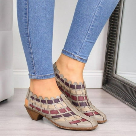 

Clearance! Women S Plus Size Woven Breathable Shoes 1 Pair Autumn Winter Female Boots Fashion Pu Upper Women Shoes Ladies