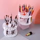 thumbnail image 2 of Soporte redondo de plástico para pinceles de pintura de 50 agujeros y organizr para libros, organizr de almacenamiento de pintura acrílica y pinceles de maquillaje, estante de pintura, 2 of 3