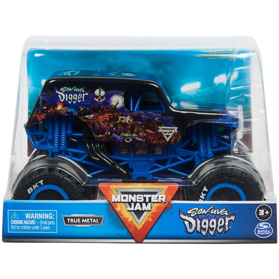 Monster Jam Son-Uva Digger Monster Truck Die-Cast Vehicle 1:24 Scale