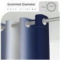 thumbnail image 3 of Aofoto Navy Blue Ombre Blackout Curtains 52 x 63 inch Gradient Thermal Insulated Energy Saving Grommet Window Drapes for Living Room/Bedroom,2 Panels, 3 of 6