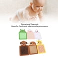 thumbnail image 4 of Alfombrillas sensoriales para niños autistas, animales lindos azulejos sensoriales de piso juguetes sensoriales de aprendizaje juguetones con textura 6 pcs para niños pequeños, 4 of 7