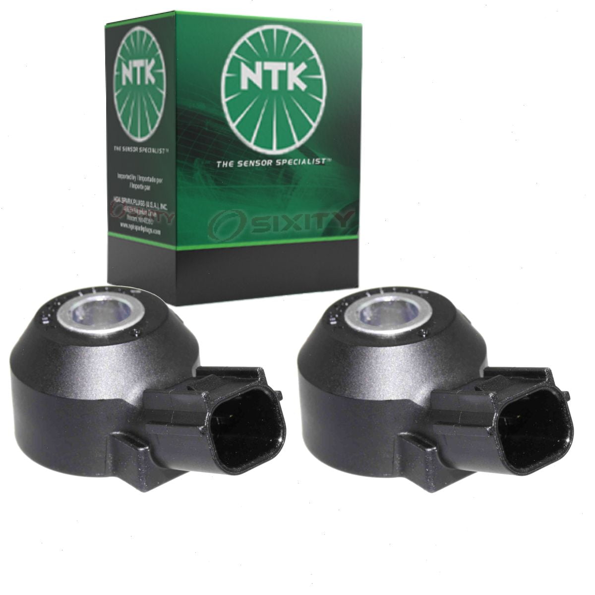 2 pc NTK Ignition Knock Detonation Sensors compatible with Honda Pilot 3.5L V6 2018-2019