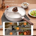thumbnail image 5 of 32cm Ceramic Non-Stick Frying Pan with Steel Glass Lid - Multi-Functional Stir-Fry & Sauté Pan for Induction/Gas Stoves, Even Heat Distribution, Compact Design, Ideal for Home Cooking & Gifting,, 5 of 5
