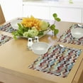 thumbnail image 4 of Ambesonne Chevron Place Mats Set of 4, Ornate Baroque Floral, Standard Size, Multicolor, 4 of 6