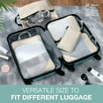 thumbnail image 6 of Livhil 6 Set Compression Packing Cubes for Suitcases, Travel Accessories Suitcase Organizer Bags Set, Accessories Bags Packing Cubes for Travel Luggage Organizer Women Men, 6 of 7
