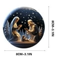 thumbnail image 3 of HomeDM Nativity Scene Ornaments Christmas 2D Acrylic Christmas Tree Hanging Pendant The Birth of Jesus Christian Christmas Decorations for Tree Xmas Gifts, 3 of 9