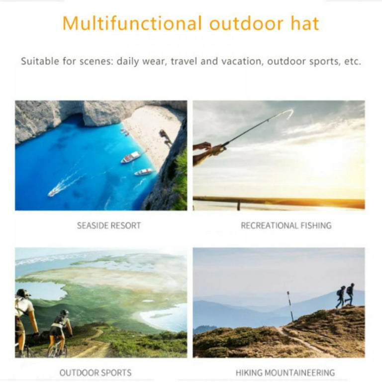 KARLSITEK Flat Super Wide Brim Fishing Hat Bucket Hat Safari Hat Sun Hat 