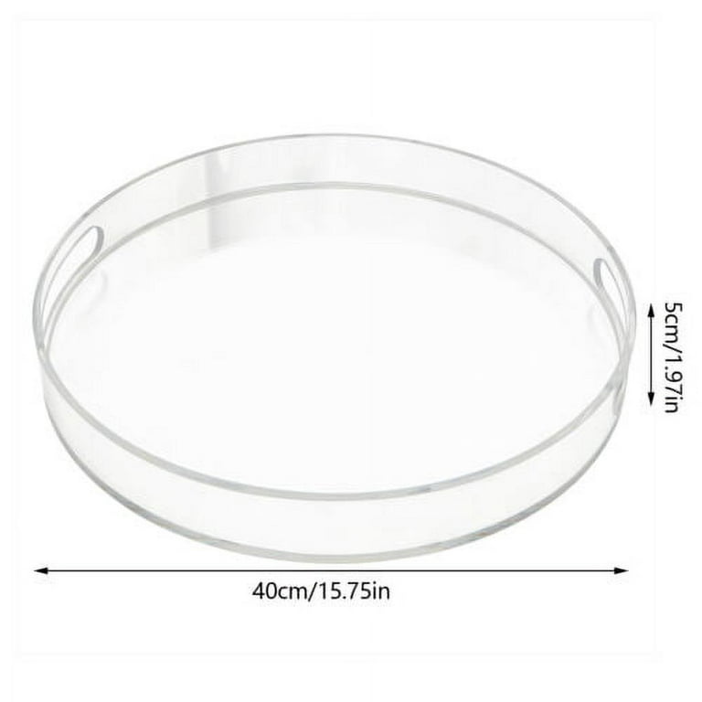  Clear Acrylic Tray with Metal Handle,No Need to