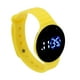 thumbnail image 1 of Reloj digital para niños Bling Bling Correa de Silicona Resistente al agua LED Amarillo, 1 of 14