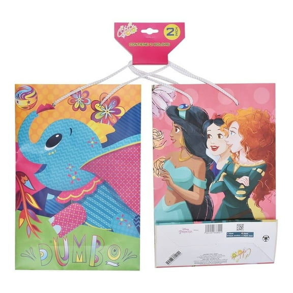 Bolsas para Regalo Prichos Celebrate Disney Princesas y Dumbo Multicolor 2 Piezas