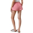 thumbnail image 3 of Gingham Shorts for Women Buttons Comfy Breathable Beach Summer Casual Shorts XL Red, 3 of 6