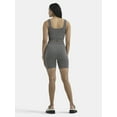 thumbnail image 3 of No Boundaries Seamless Cropped Tank Top and Bike Shorts Set, Women's, 3 of 5