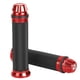 thumbnail image 1 of Puños de goma para manillar de motocicleta, de aluminio CNC, para manillar de 7/8", color rojo, 1 of 14