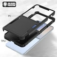 thumbnail image 5 of Allytechgroup Compatible for Samsung Galaxy Z Flip 7, with 1 Set Screen Protector Film Rugged Shockproof Military Grade Protection Dual Layers Hard PC TPU Phone Case for Galaxy Z Flip 7, Black, 5 of 6