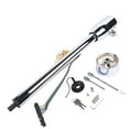 thumbnail image 2 of 32 Inch Polish Stainless Steel GM Manual Floor Shift Steering Column with 9 Hole Wheel Adapter Key Silver, 2 of 9