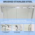 thumbnail image 4 of Hasipu 44-48" W x 76" H Shower Door, Frameless Single Sliding Shower Door with 5/16" (8mm) Crystal Clear Tempered Glass Door Bathroom Enclosure Silve, 4 of 6