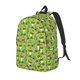 thumbnail image 1 of Disketp Cute Green Frog Mochila de Lona Estampada, Mochila Escolar de Viaje Ligera para Estudiantes y Portátil-Medium, 1 of 5