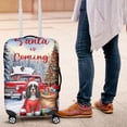 thumbnail image 4 of Santa is Coming English Springer Spaniel Merry Christmas Xmas Noel Truck Tree Travel Luggage Cover Springers Dog Lover Gifts Suitcase Dust Protective Decor - 02023, 4 of 5