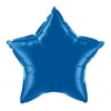 Qualatex Star Shape Party Decorations Mylar 20" Jr Shape Foil Balloon, Dark Blue