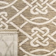 thumbnail image 5 of SAFAVIEH Courtyard Finian Distressed Geometric Indoor/Outdoor Area Rug Mocha/Light Beige, 8' x 11', 5 of 9