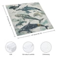thumbnail image 3 of WYYP Whales Marine Life Fish Cloth Napkins Polyester Home Decor Gift 4 PCS, 3 of 7