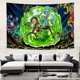 thumbnail image 3 of ZHAOCHENG Póster temático de Rick y Morty Tapiz para colgar en la pared Tapiz Decoración para dormitorio Adorno para muebles, 3 of 4