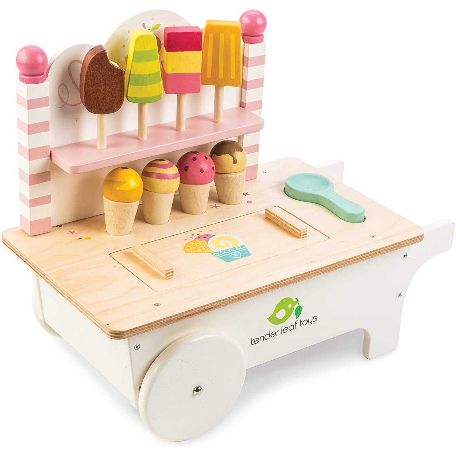 Eco-Friendly Wooden Ice Cream Cart Toy with Play Australia Ubuy