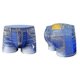 thumbnail image 2 of Men's Denim Print Swim Trunks Quick Dry Bathing Shorts, 2 of 5