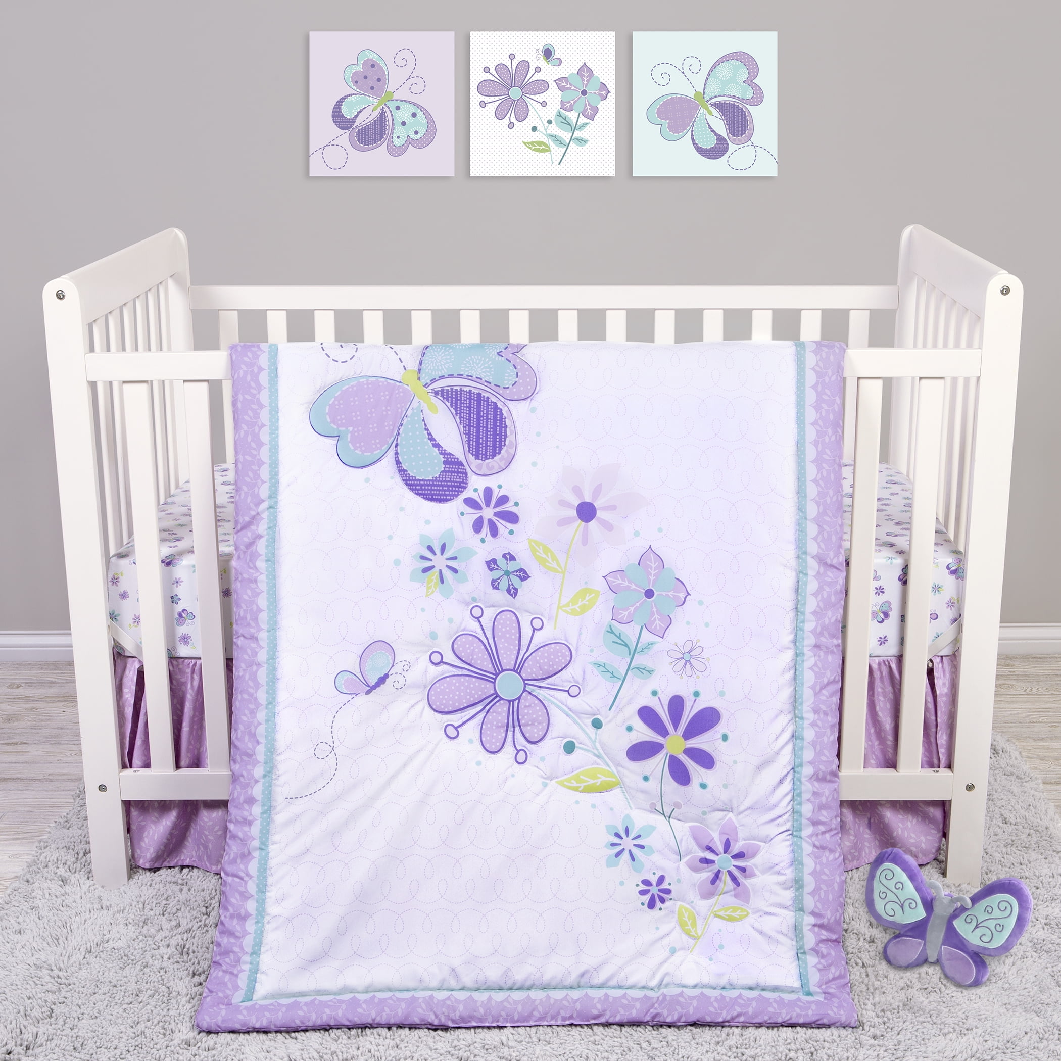lambs and ivy butterfly lane accessories