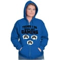 thumbnail image 4 of Things I Do When Not Gaming Zip Up Hoodie Men's Women's Brisco Brands M, 4 of 6