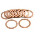 thumbnail image 2 of 10pcs 27mm Inner Dia Copper Washers Flat Sealing Gaskets Ring for Cars, 2 of 3
